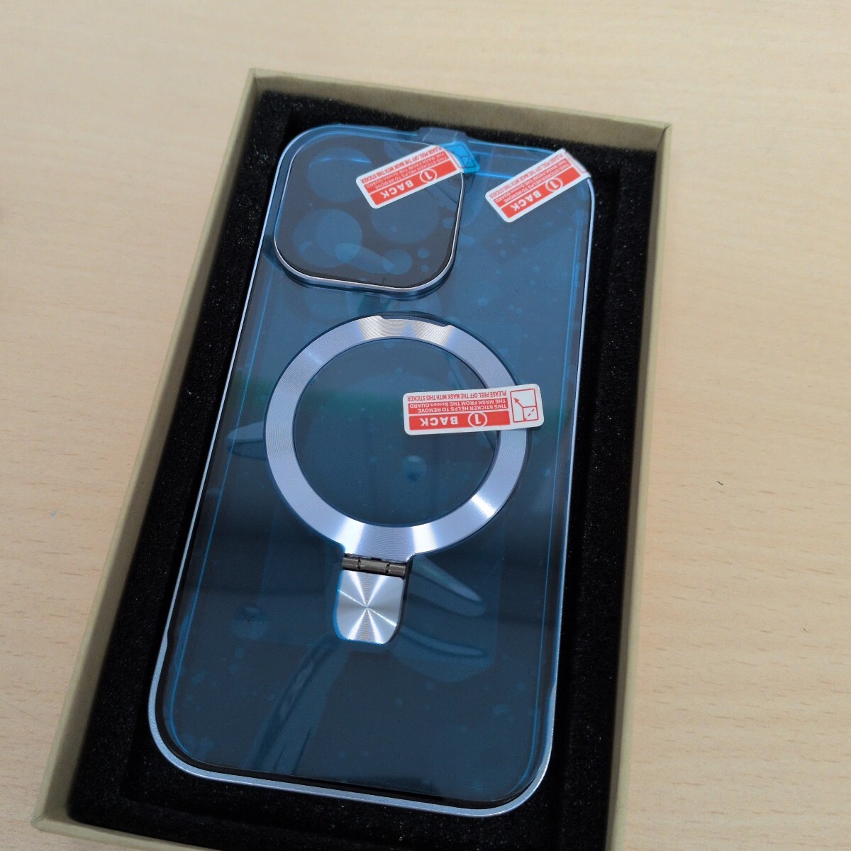 y060610g iPhone 13 Pro 3in1スタンド 覗き見防止 MagSafe ブラック 全面保護 61インチ 