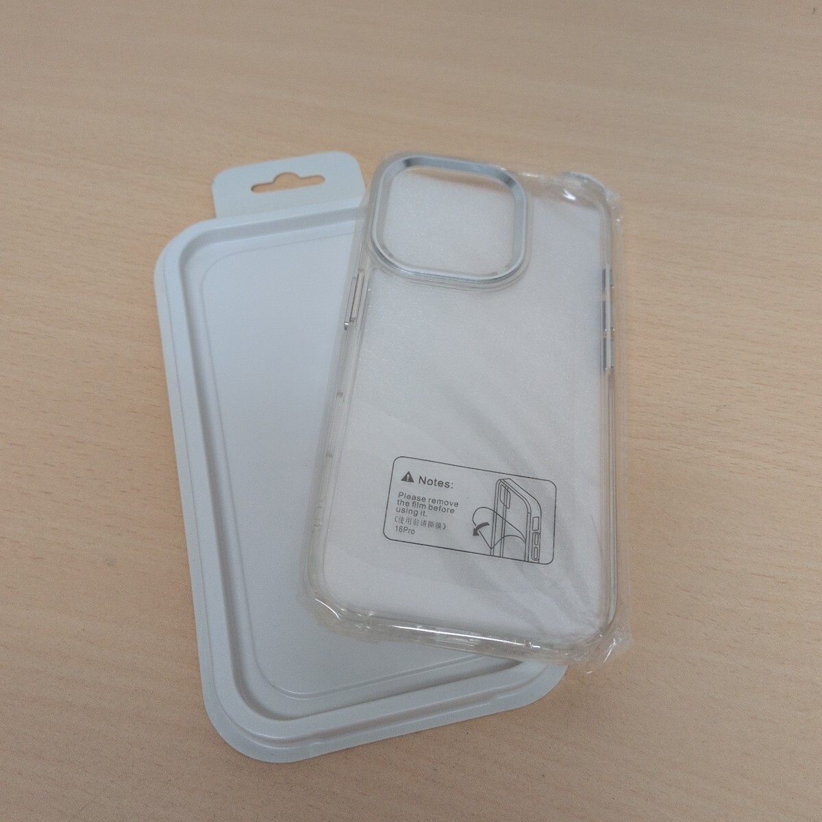 y060718g yuyib スマホケース iPhone16 Pro カバー クリア シルバー
