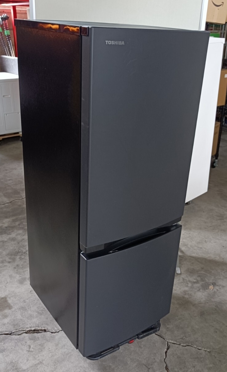 y060502fk 東芝 冷蔵庫 幅47.9㎝ 153L GR-W15BS(KT) 2ドア 自動霜取り 右開き 省スペース 耐熱天板 【2025年】 ★直接引取可★