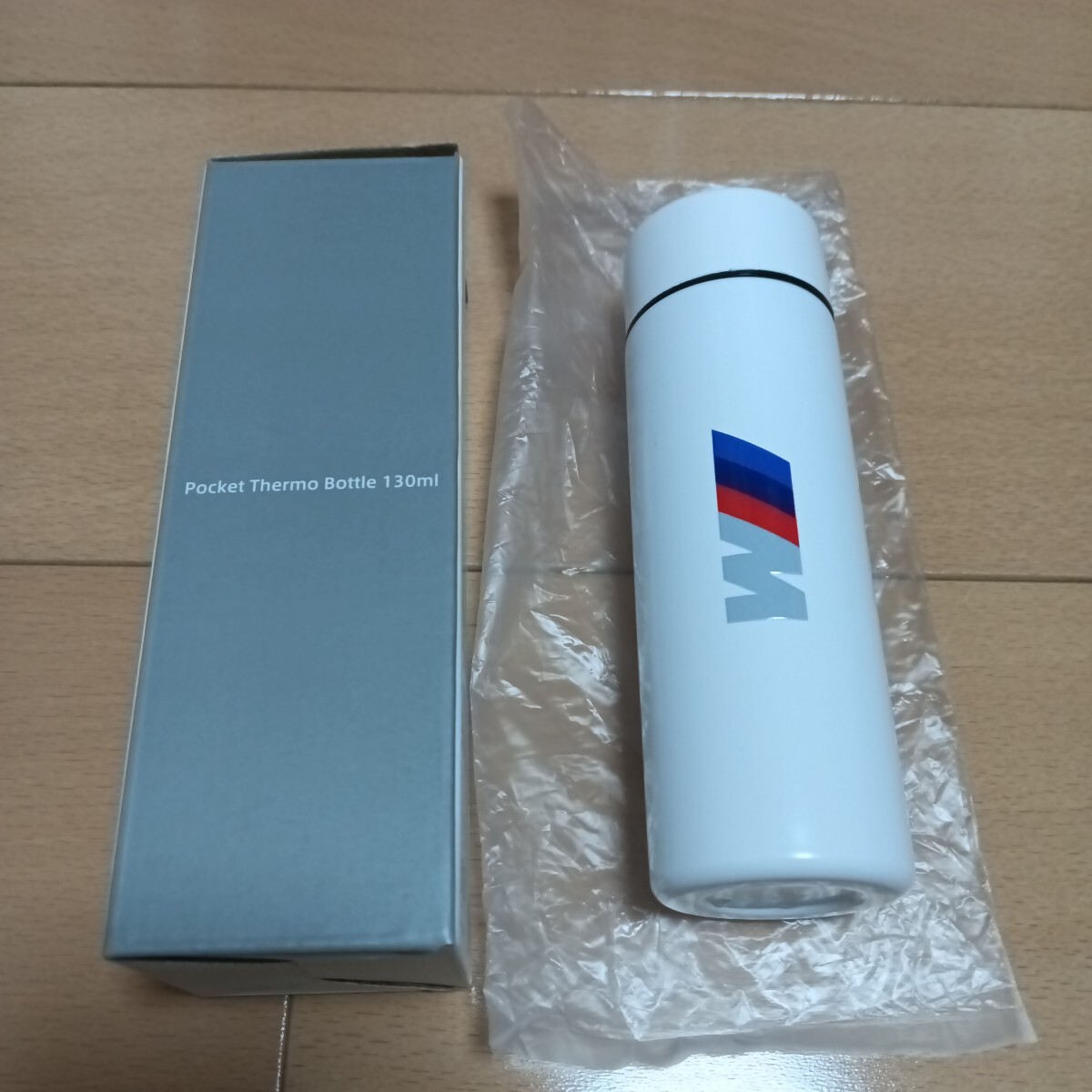 BMW Mスポーツ 非売品 ポケットサーモボトル 130ml 水筒 ホワイト 新品未使用