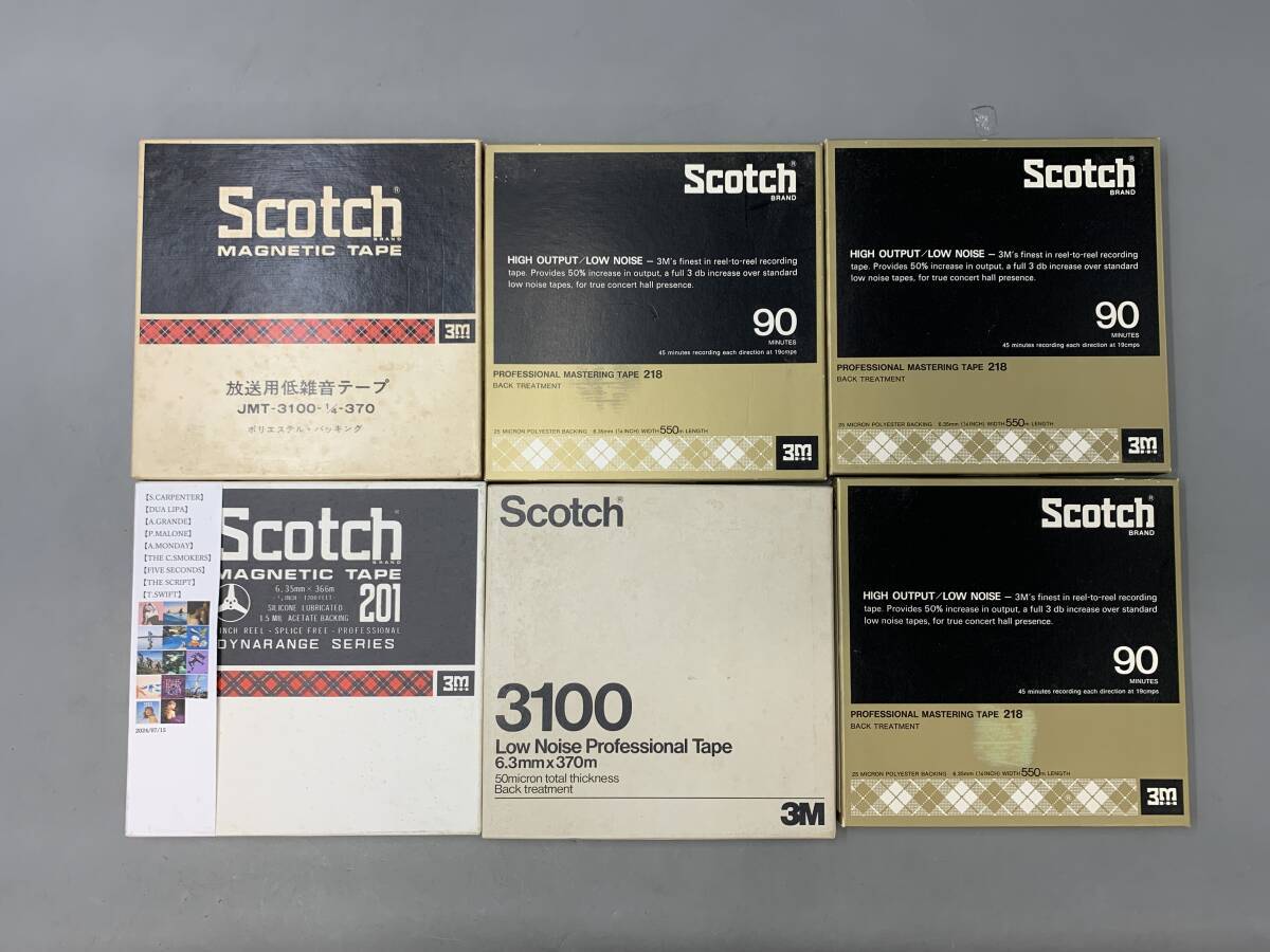 6D02049　オープンリールテープ Scotch MASTER 218 90 10号 等　まとめ　現状/未確認　80サイズ