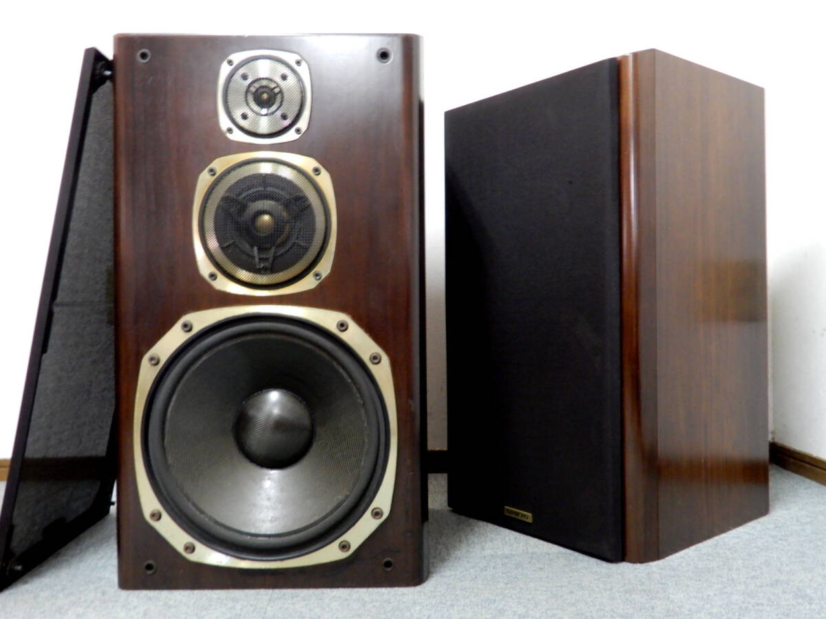 超希少　メーカー試作品　ONKYO ◆ オンキョー　3ウェイスピーカー　MONITOR 2000X　（試作202）　ペア ◆ エッジ貼り替え済み　音出しOK