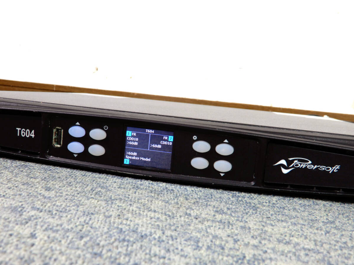 Powersoft　T604 ◆ パワーソフト　パワーアンプ　　T604　　最大6000W（8Ω) ◆ 現行モデル　Dante対応 4チャンネルパワーアンプ