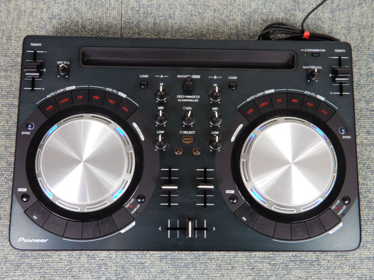 PIONEER DJ ◆ パイオニア　DJコントローラー　　DDJ-WEGO3　　2015年製 ◆ ACアダプター付き　電源はOK　現状渡し
