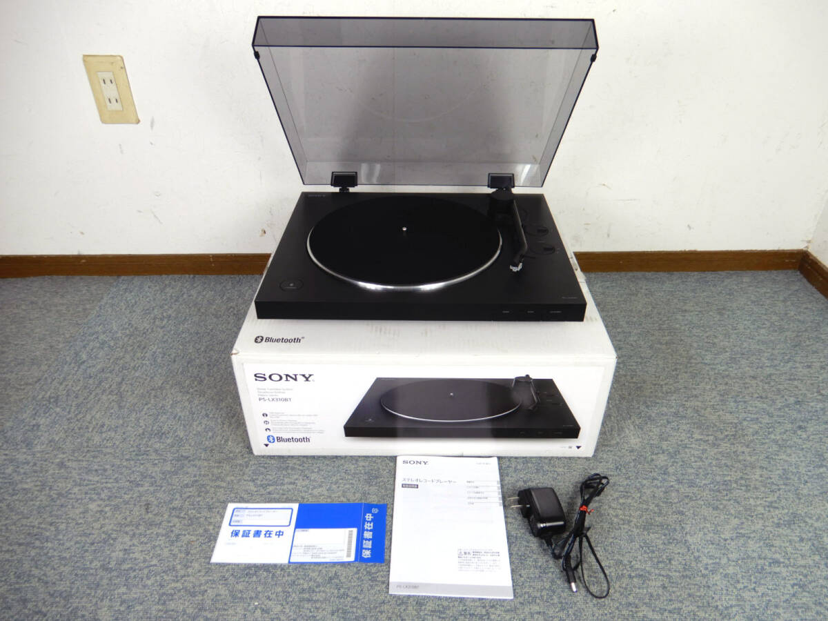 SONY ◆ ソニー　Bluetooth対応アナログレコードプレーヤー　　PS-LX310BT　　美品 ◆ 元箱・取説あり　動作確認済み