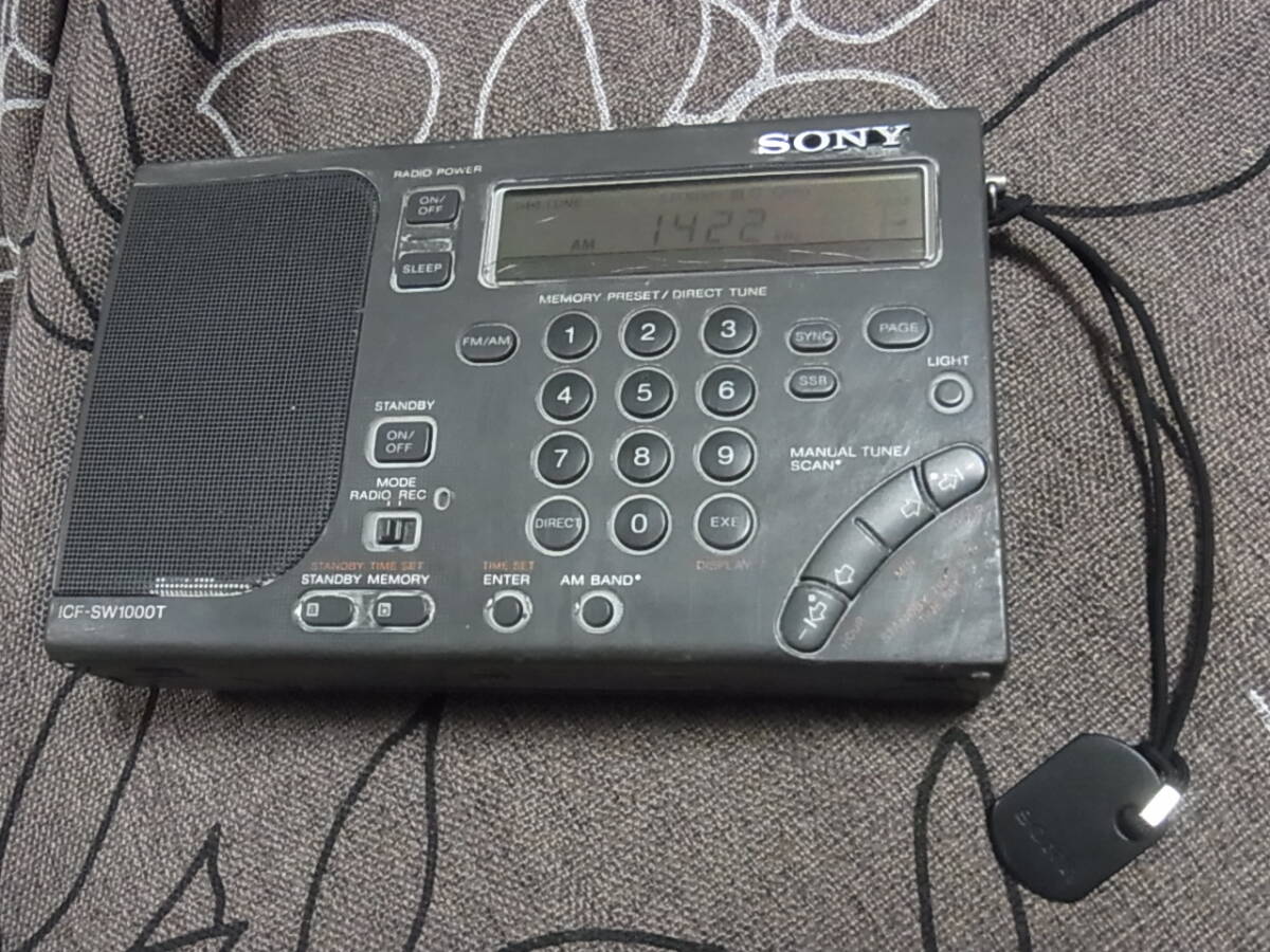 SONY ソニー ICF-SW1000T ラジオカセットレコーダー ラジオ受信OK、ジャンク