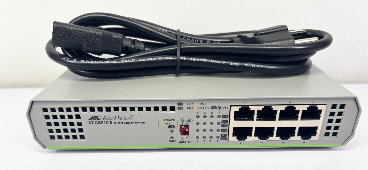 サ) 未使用？ Allied Telesis アライドテレシス レイヤー２スイッチ AT-GS910/8 ※通電確認のみ