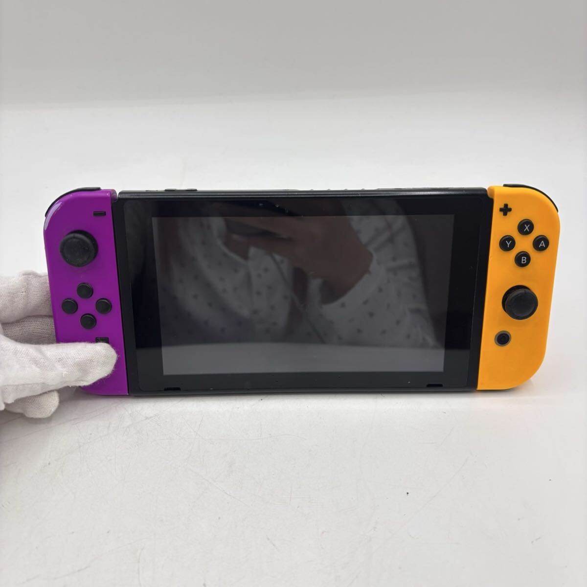 NINTENDO SWITCH HAC-001(-01) ニンテンドー スイッチ 本体 ジョイコン パープル オレンジ 任天堂 動作未確認