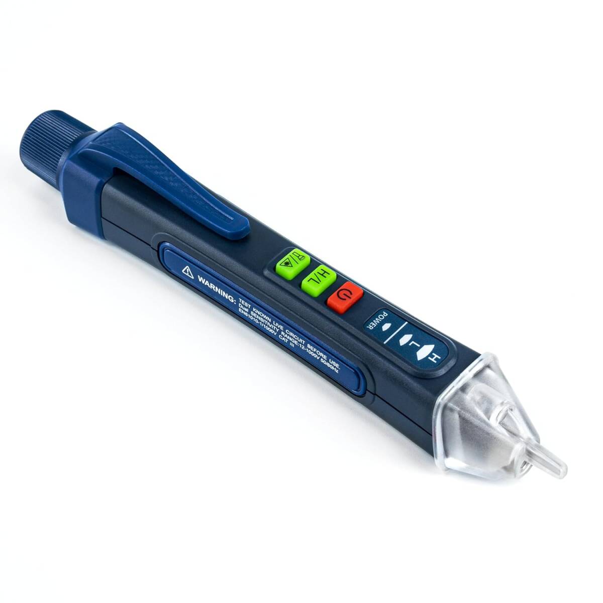 VENLAB ペン型 検電器 AC12V~1000V/48V~1000V感度調節 非接触電圧検出器 電圧チェッカー 誘導線断線検知