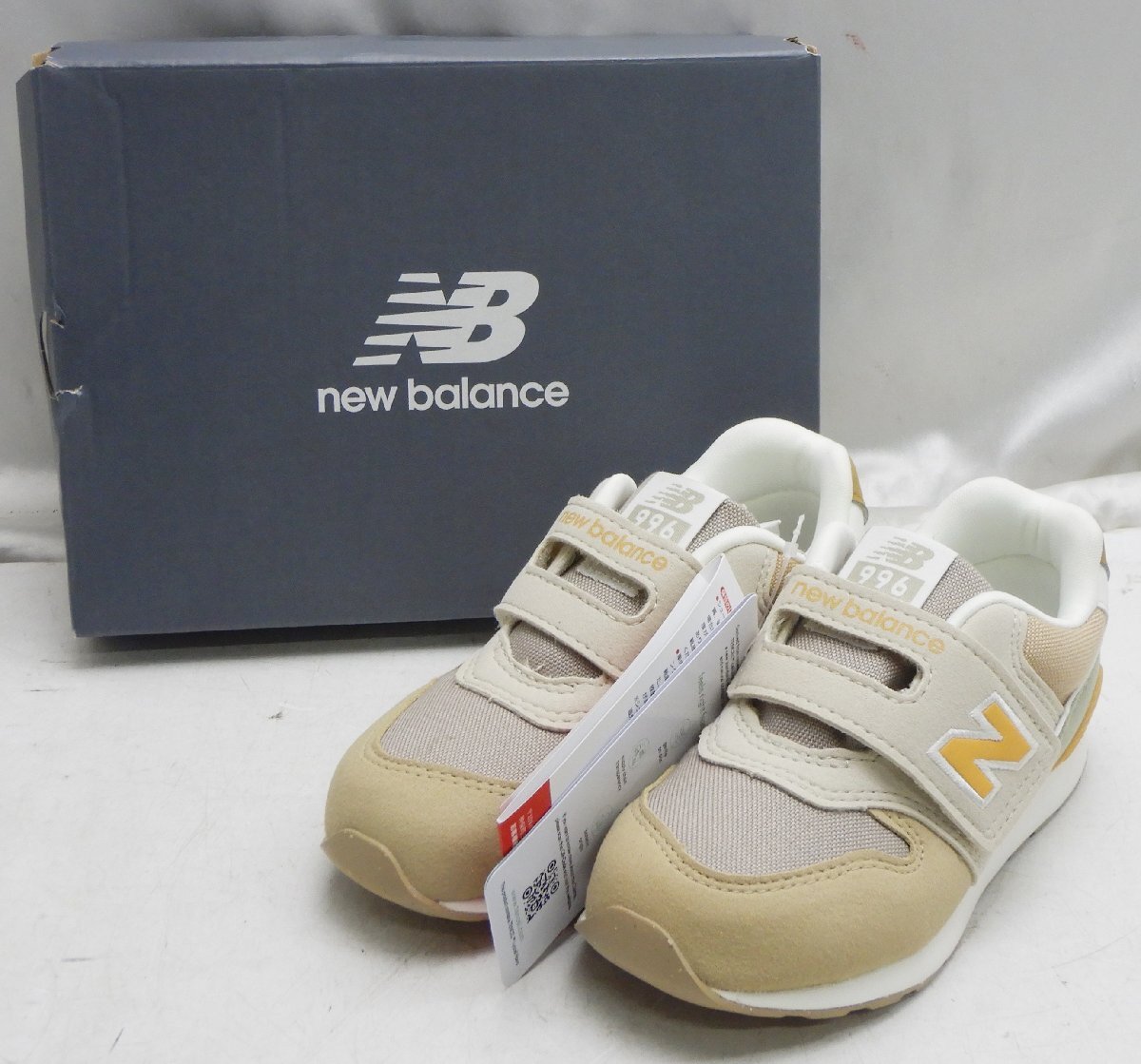 New Balance ニューバランス☆キッズシューズ 16.5cm IZ996RT3 ベージュ系☆タグ付き未使用品☆G0603656