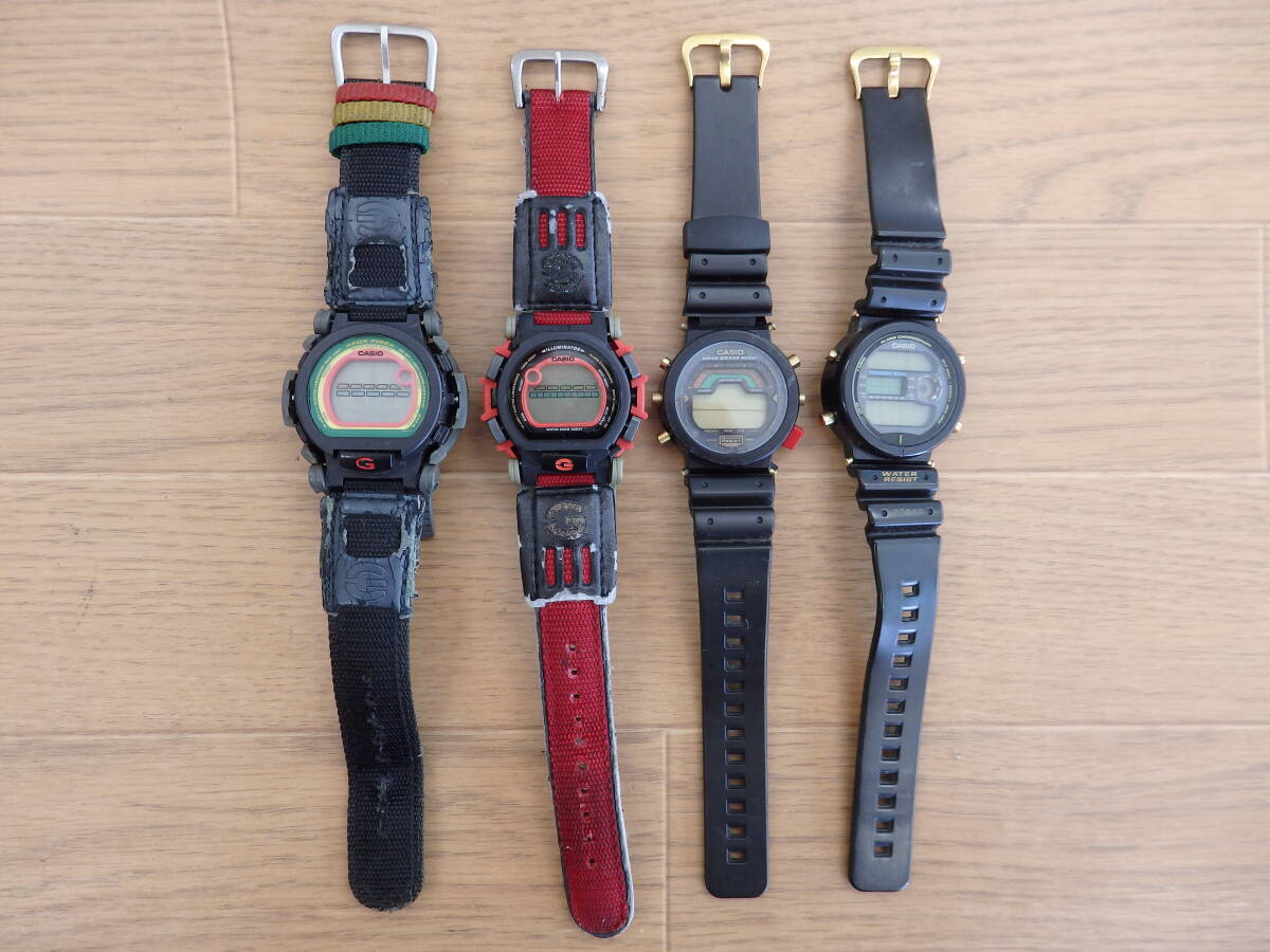 ☆　カシオ　Ｇショック　ＱＺ　４点　DW-００２BM/００３/６１００/６０００　メンズ腕時計　ジャンク　☆　