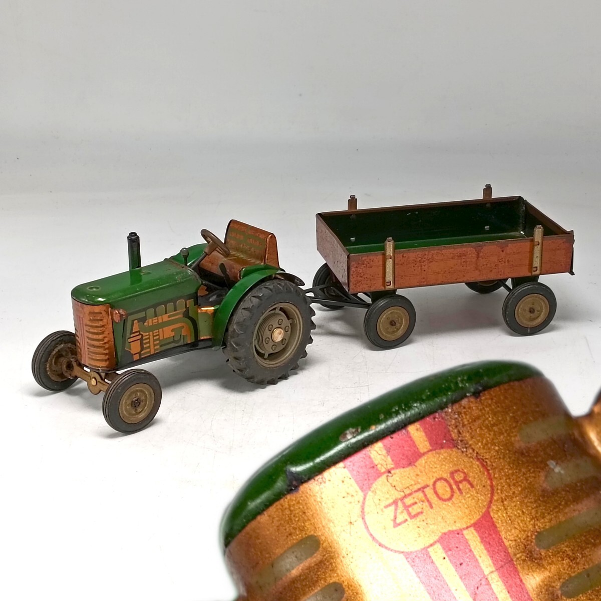 【A5208】KOVAP ZETOR トラクター ブリキ ゼンマイ式(欠品) 当時物 ヴィンテージ 動作未確認 現状品 ジャンク