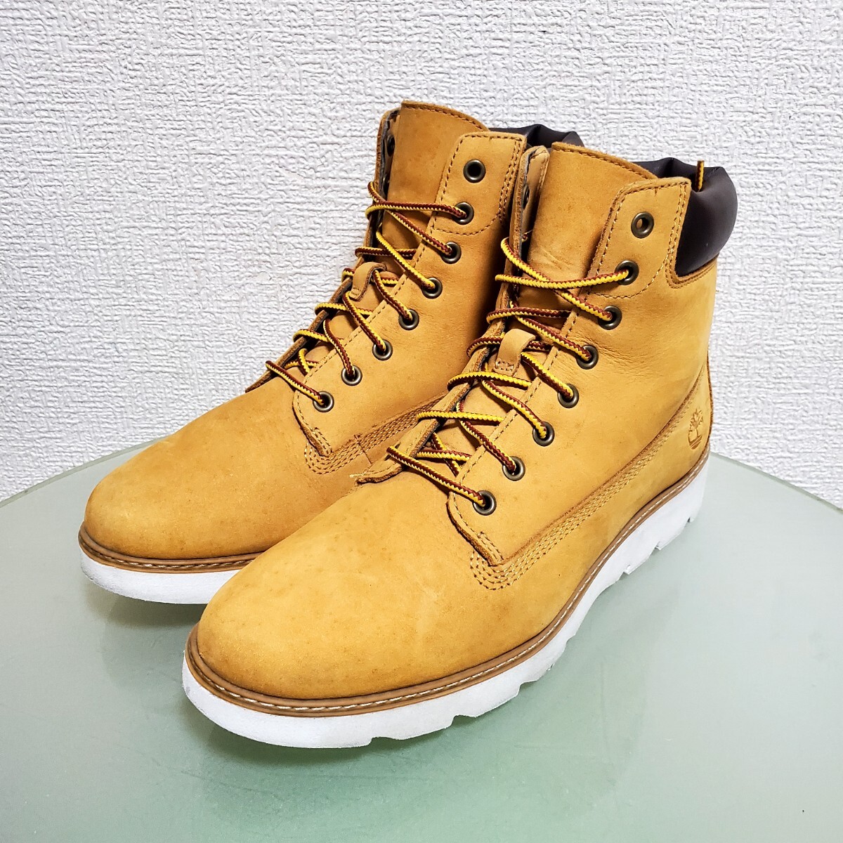 Timberland ティンバーランド レザーブーツ 24.5㎝ レディース キャメル 人気モデル ストリート 軽量 高級靴 良好