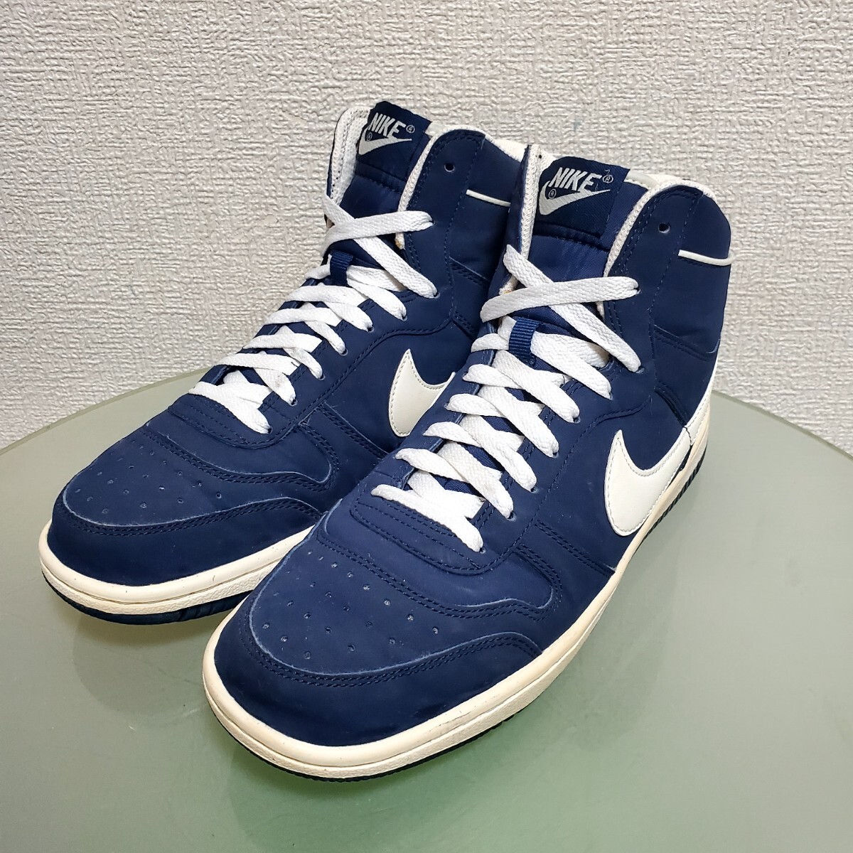 NIKE ナイキ スニーカー 26㎝ ストリート ネイビー 希少モデル 完売モデル 人気靴