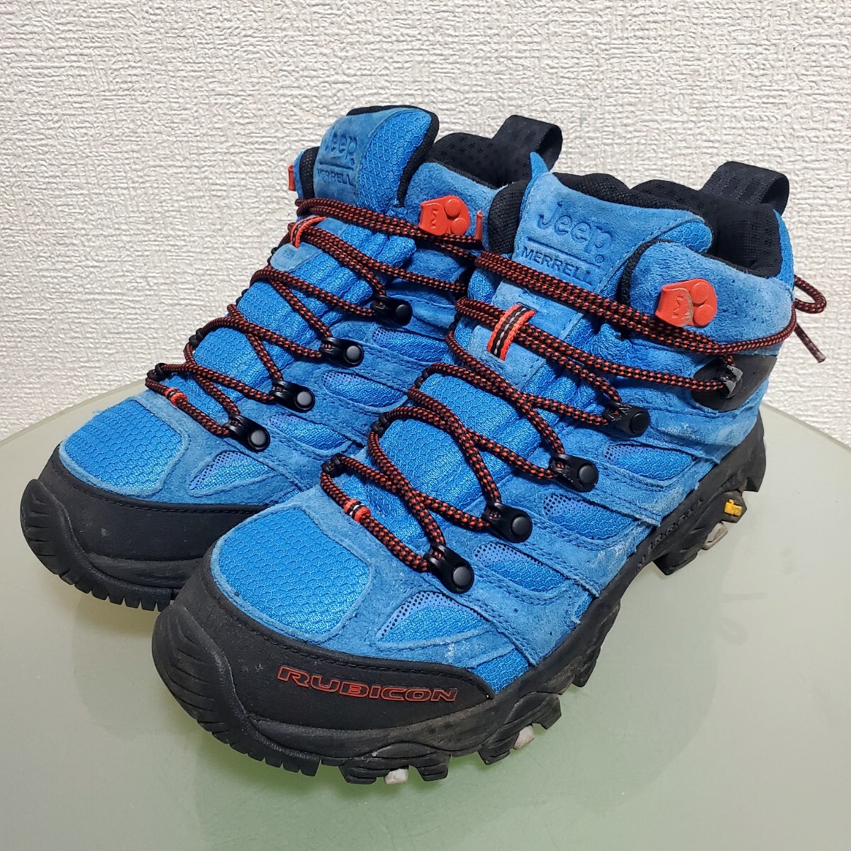MERRELL x JEEP メレル ジープ コラボ レザートレッキングシューズ ブーツ 26㎝ ビブラムソール vibramソール スエード アウトドア 完売靴