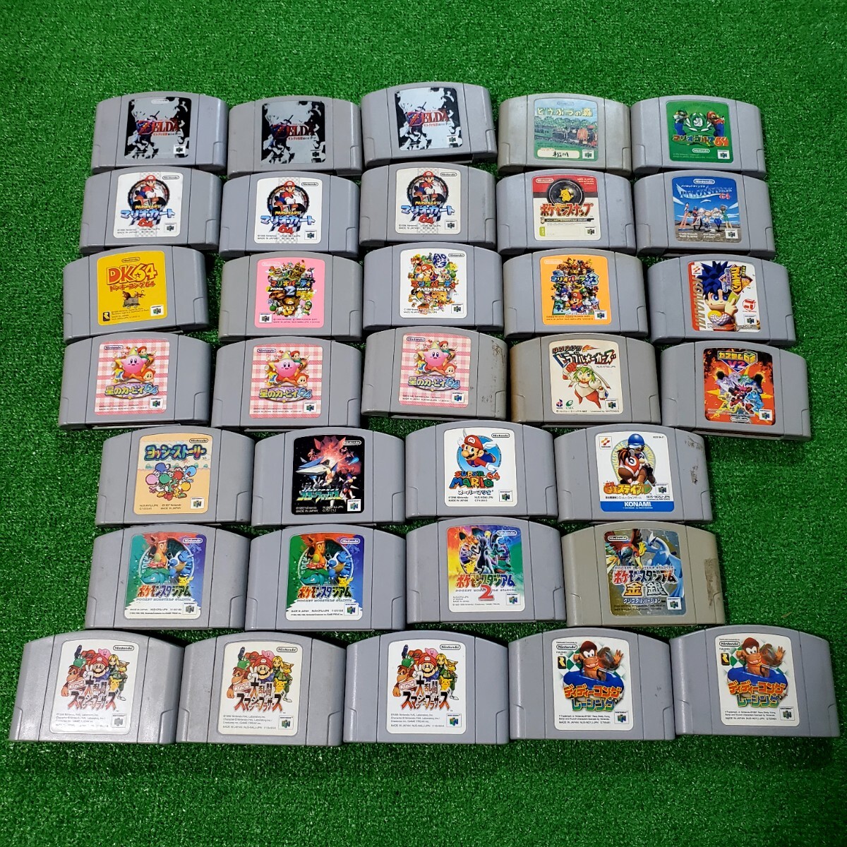 NINTENDO 64 カセット ソフト 30本以上 まとめ売り 大乱闘スマッシュブラザーズ ポケモンスタジアム 星のカービィ マリオパーティ 