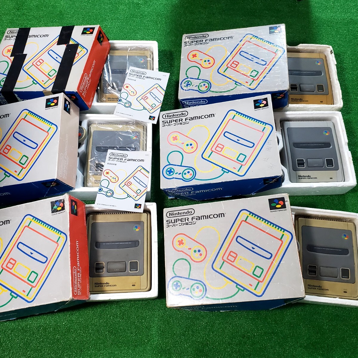 SFC スーパーファミコン 本体 6台 まとめ売り まとめて Nintendo 任天堂 SHVC-001 ゲーム機器 コントローラ 箱 附属品あり コントローラー