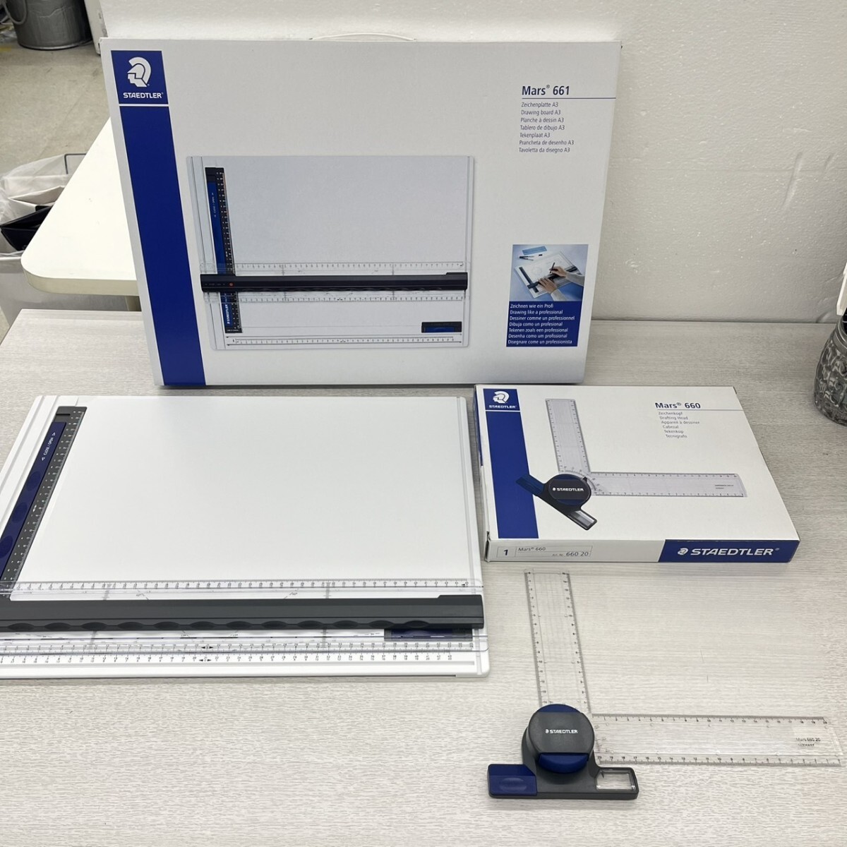坂2606-291 STAEDTLER マルステクニコ 製図板 661 A3 バリオマチック 製図ヘッド 660 20 ステッドラー