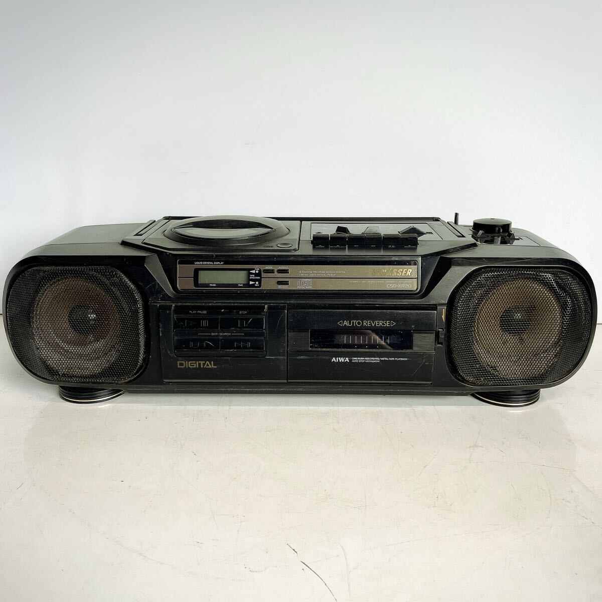 789(中古) AIWA CDラジカセ CSD-XR20 STRASSER 昭和 レトロ オーディオ機器 CD ラジオ 動作未確認 現状品
