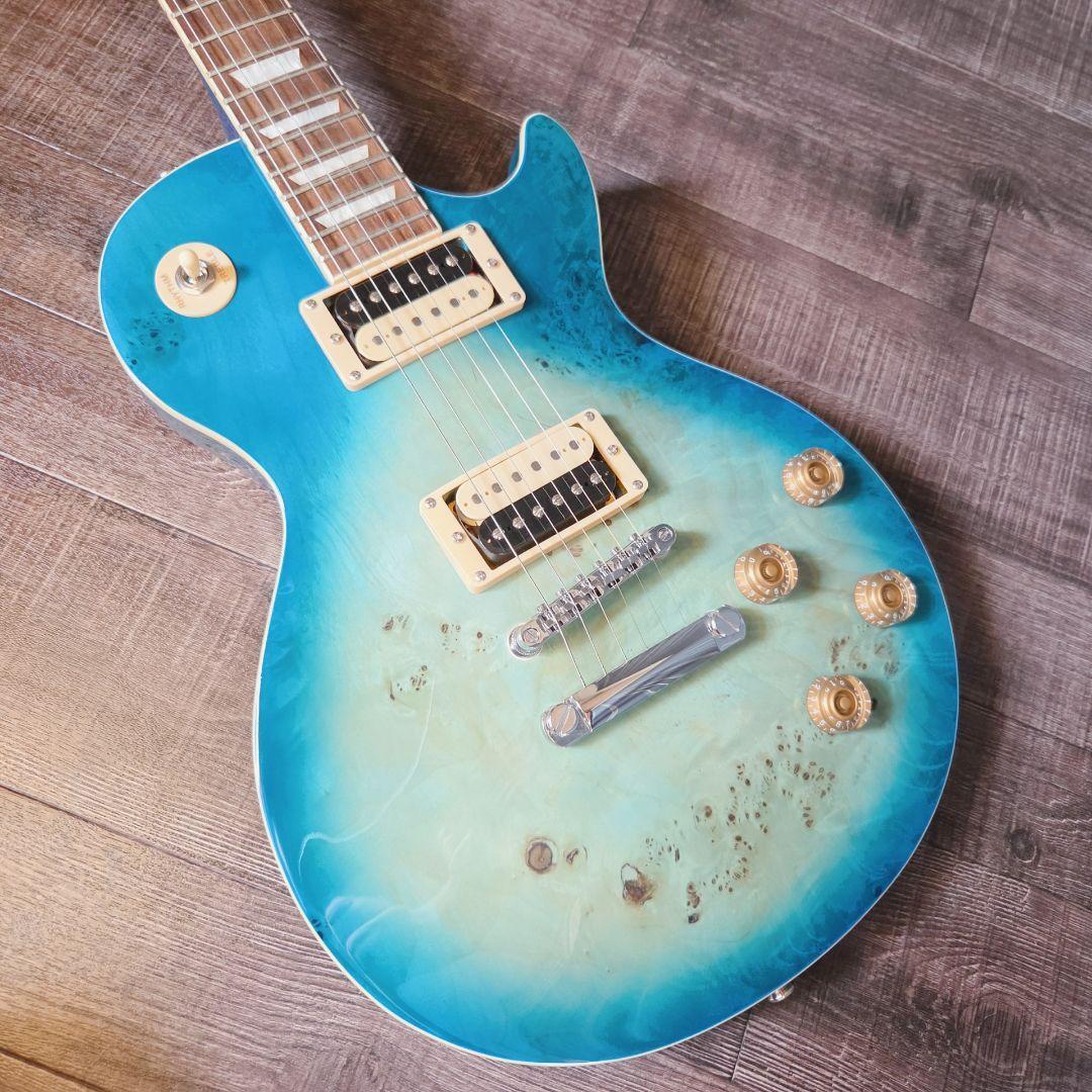 生産終了モデル BACCHUS BLP-BP/R　レスポール　ギター　バッカス　LP　エレキギター　ブルー　青　ＢＬＵＥ