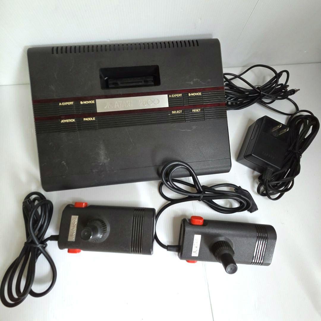 レトロゲーム　ATARI アタリ　2800 家庭用　ゲーム機 本体 一式　セット　コンピューター システム 本体　コントローラー　2個付き