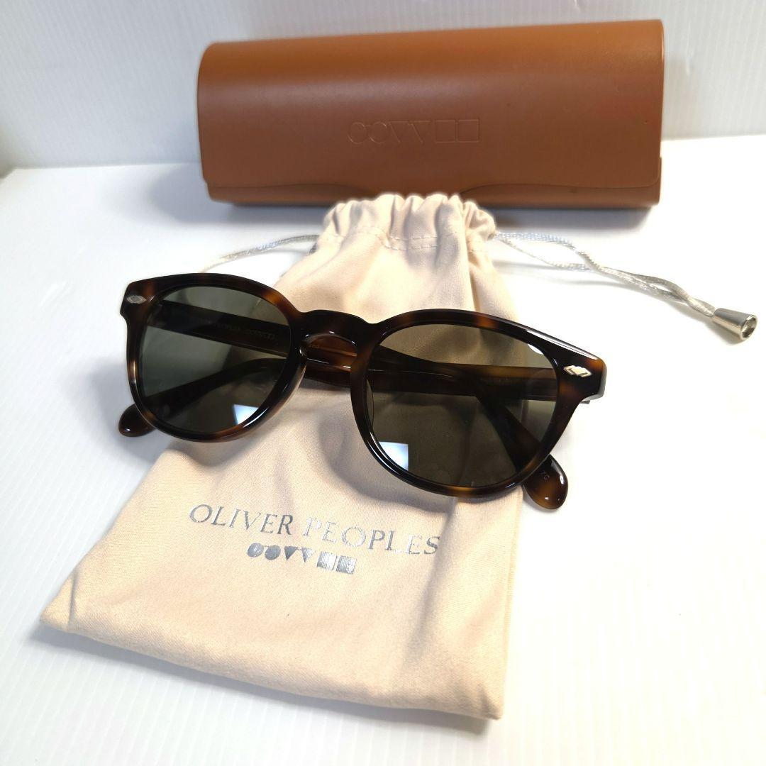 美品　オリバーピープルズ　OLIVER PEOPLES　Sheldrake　plus 　サングラス メンズ　べっ甲　ベッコウ ブラウン　 眼鏡　メガネ 　
