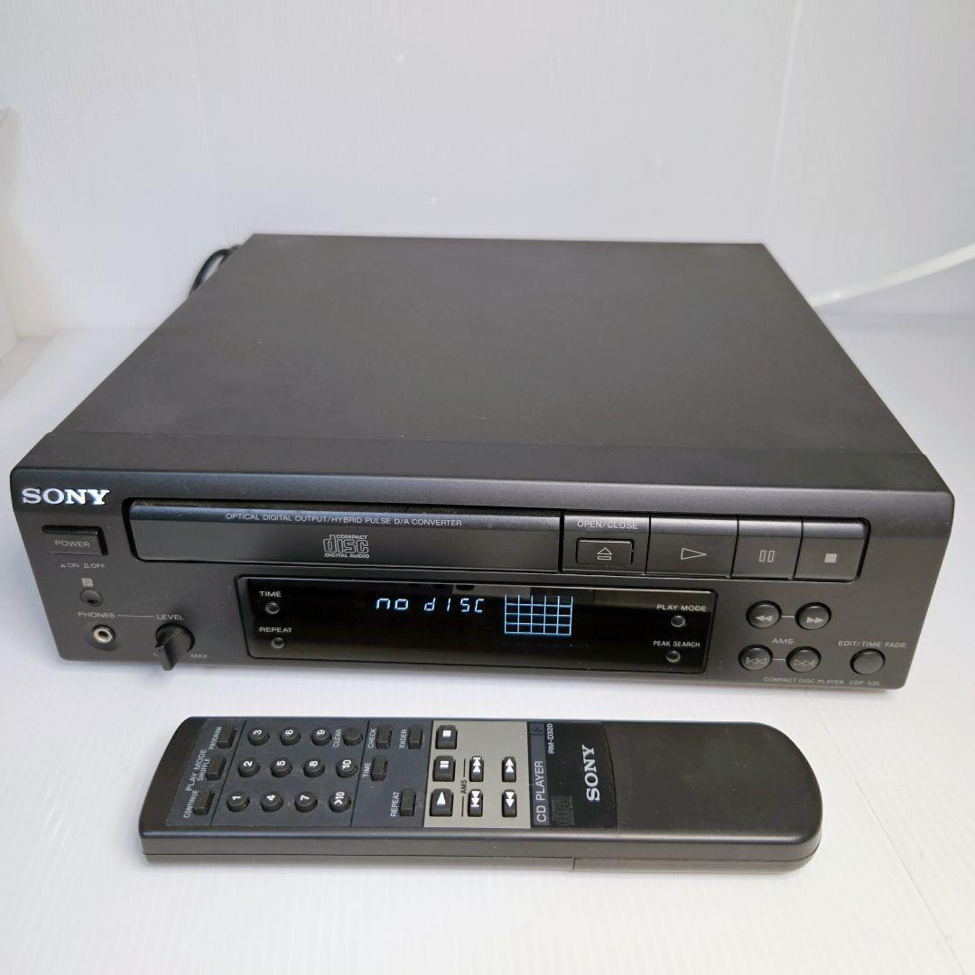 美品　SONY ソニー CDP-S35 CDプレイヤー　CDデッキ　リモコン