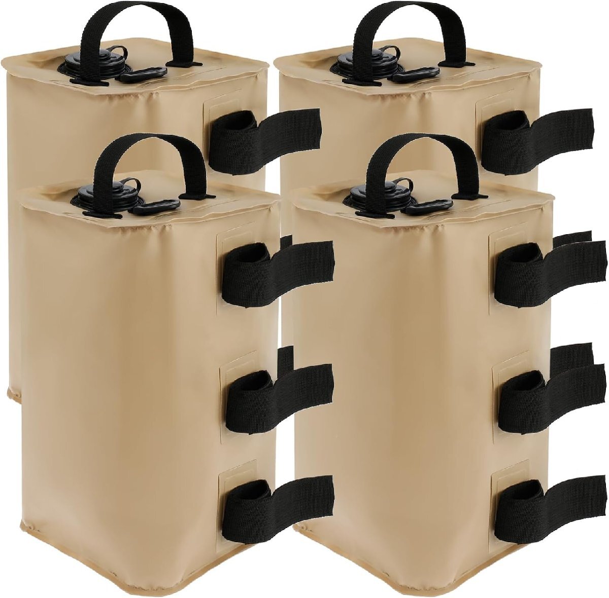 タープテント用ウエイト 重り ウェイト 10L 4個入 バンドテープ付き おもり ウォータータンク 重し 注水