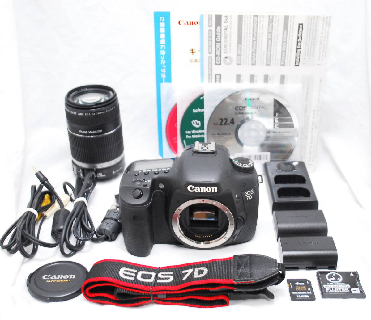 【超美品 6000ショット・豪華セット】Canon キヤノン EOS 7D EF-S 55-250mm IS