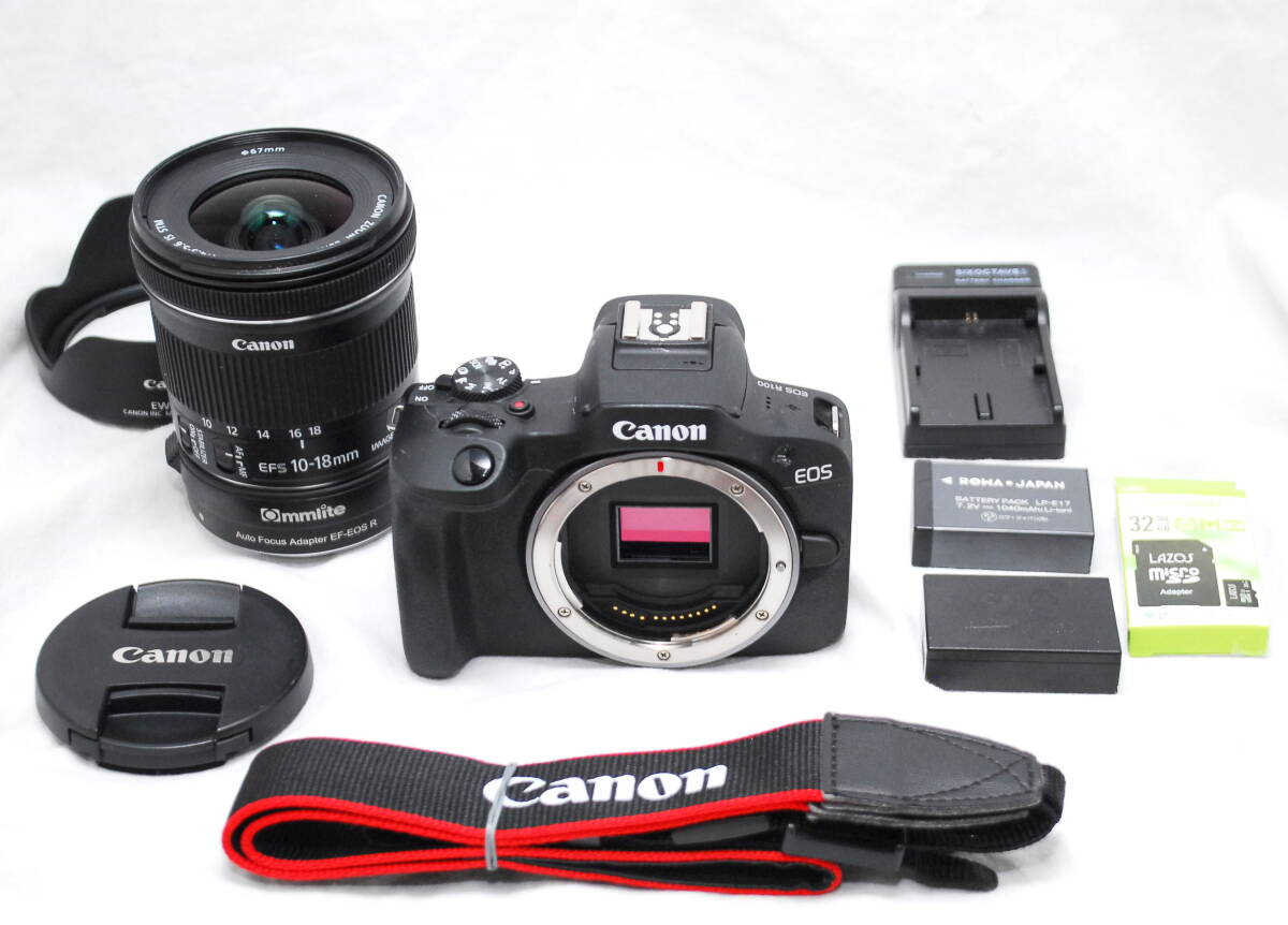 【新品級の超美品 3000ショット・豪華セット】Canon キヤノン EOS R100 EF-S 10-18mm STM