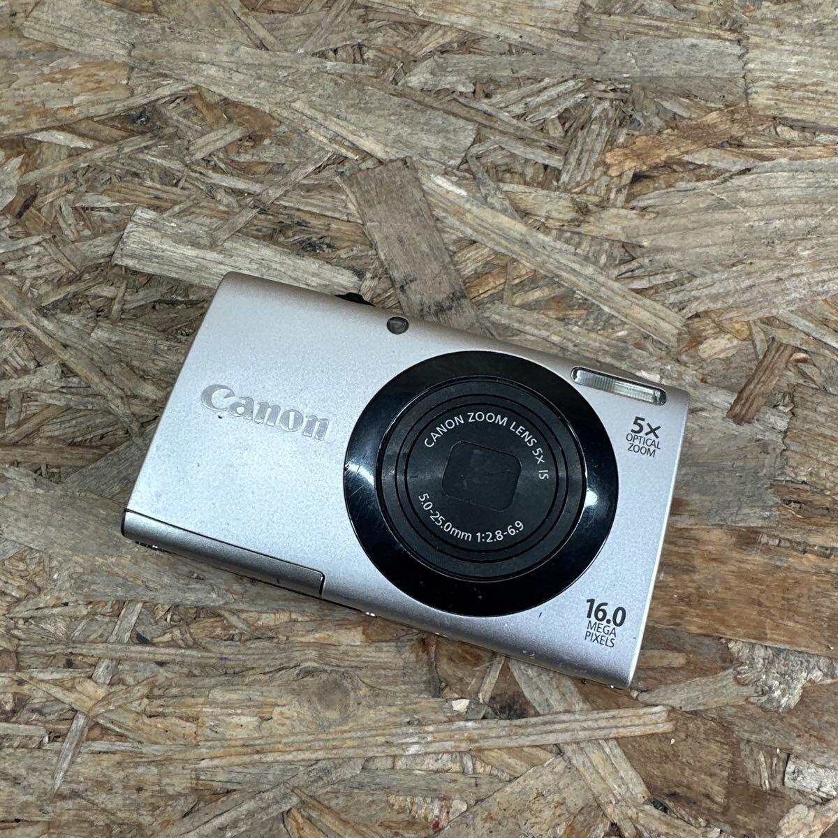 mdhd0602/1円〜/Canon/キヤノン/PowerShot/パワーショット/A3400IS/PC1737/デジタルカメラ/シルバー色系/本体のみ/動作未確認/ジャンク