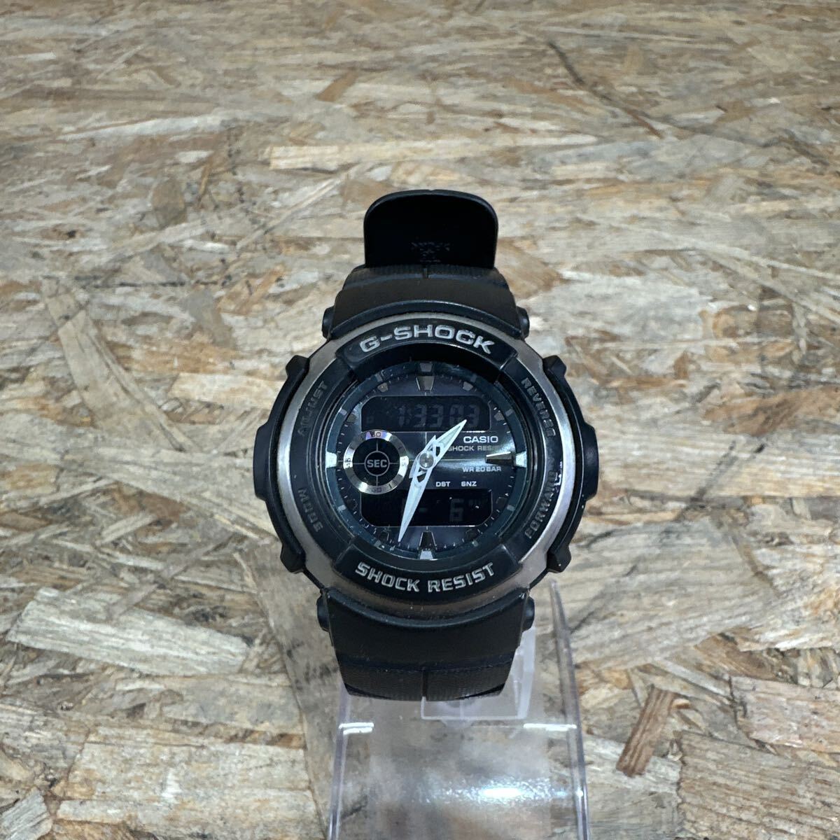 ae0605/1円〜/CASIO/カシオ/G-SHOCK/ジーショック/腕時計/G-300/ブラック/アナデジ/メンズ/本体のみ/現状品