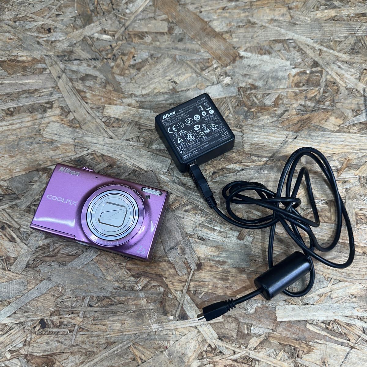 mdhd0605/1円〜/Nikon/ニコン/COOLPIX/クールピクス/S6100/デジタルカメラ/デジカメ/ピンク系/通電のみ確認/現状品
