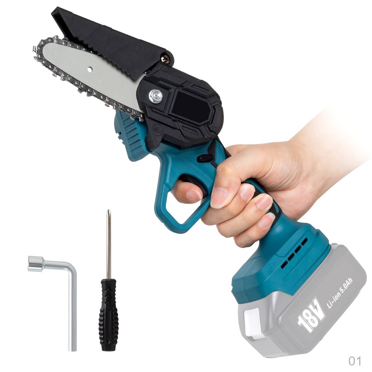 【新品】ブラシレス 充電式 4インチ チェーンソー 18V マキタ バッテリー 互換対応 本体のみ 【バッテリー・充電器別売】 メーカー 66