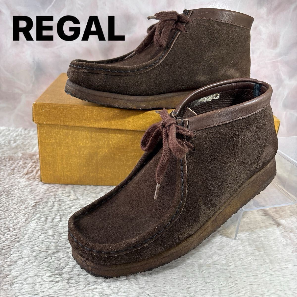 REGAL リーガル ワラビーブーツ “元箱付き” 25 ダークブラウン