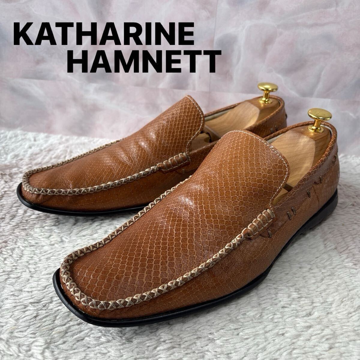 KATHARINE HAMNETT キャサリンハムネット スリッポン 25.5