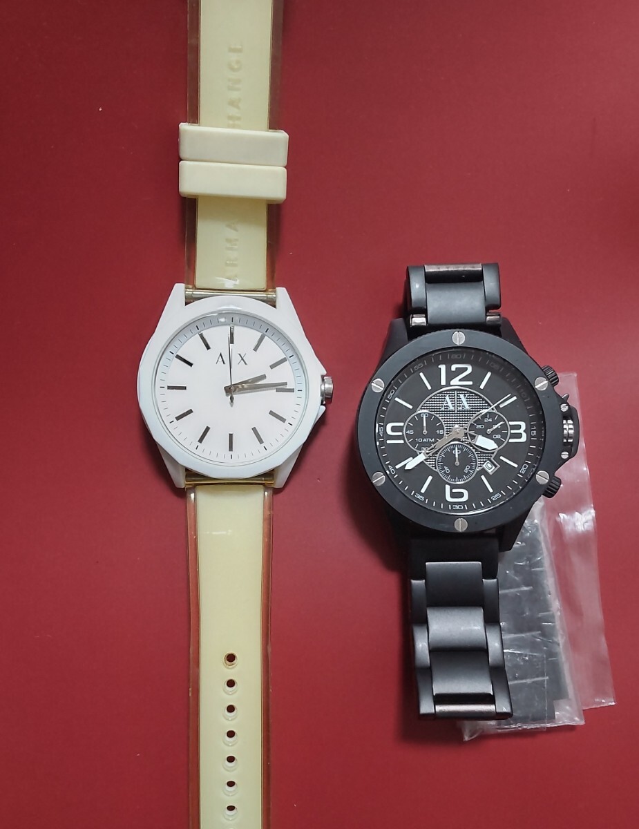 エンポリオ・アルマーニ アルマーニエクスチェンジ ARMANI EXCHANGE AX1503 /AX2630 クオーツ時計　２本セットまとめて