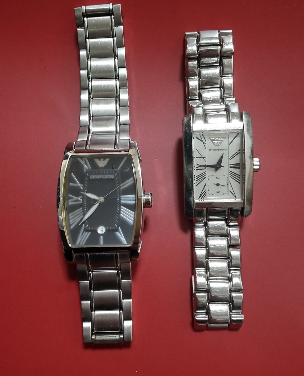 EMPORIO ARMANI エンポリオアルマーニ スクエア　AR0932 /AR-0146　２本セットまとめて　