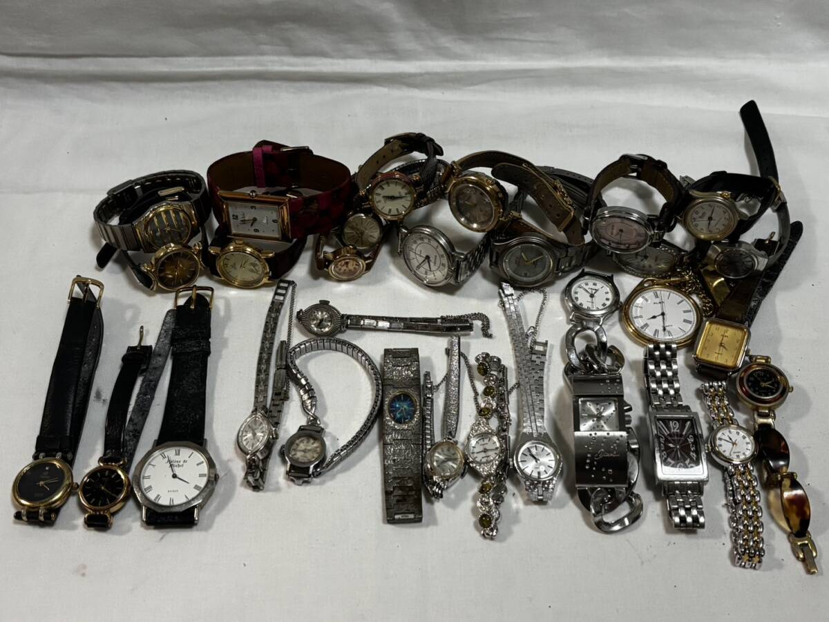 ○1円〜SEIKO CITIZEN GUCCI diesel Chatom等 腕時計 31点まとめ ヴィンテージ レディース腕時計 SV925 Diamond Quartz