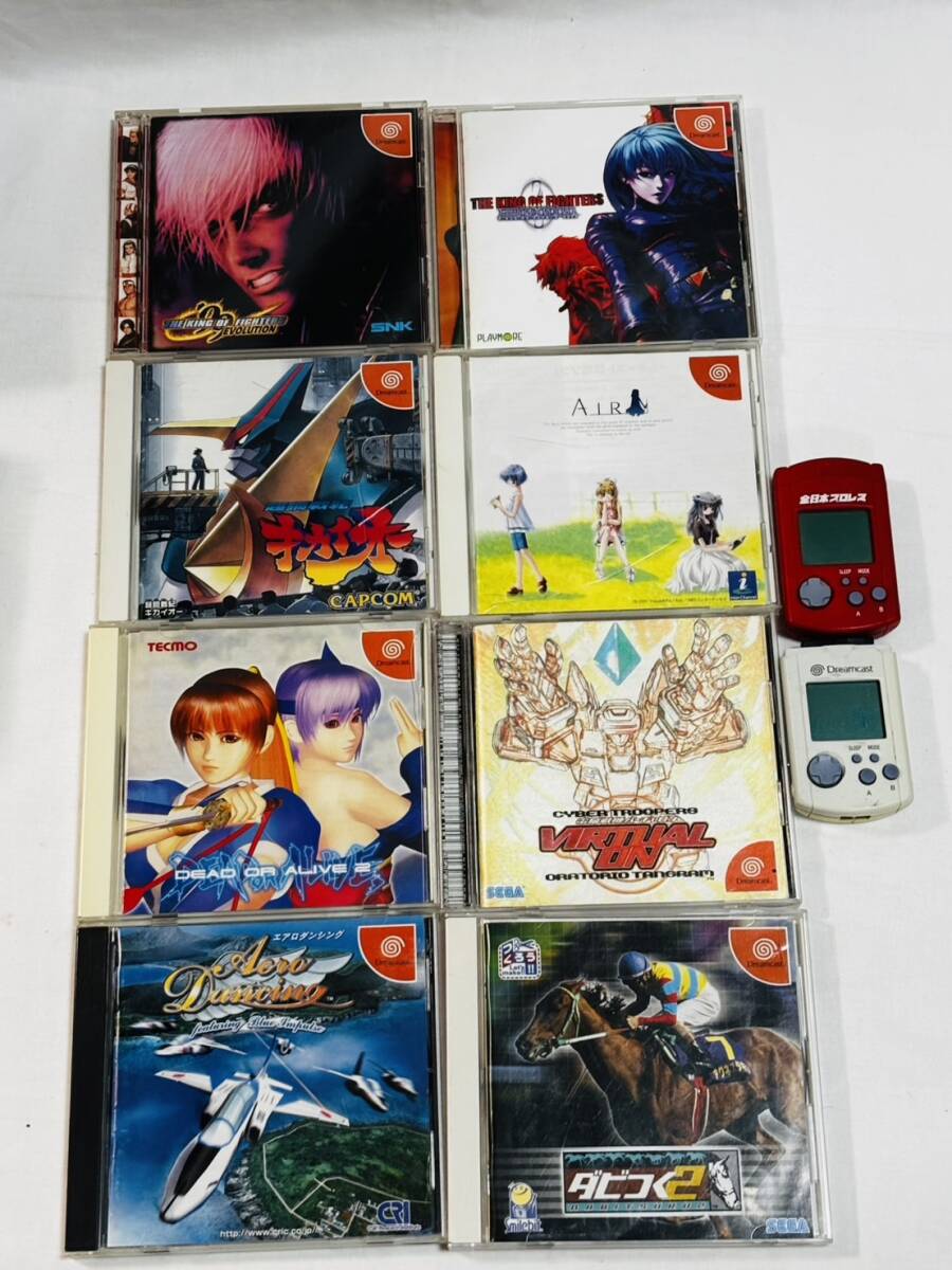 ○ドリームキャスト ソフトまとめ8本◆DC キングオブファイターズ99 2000 AIR キカイオー レトロ ゲーム 中古 まとめ/セット セガ