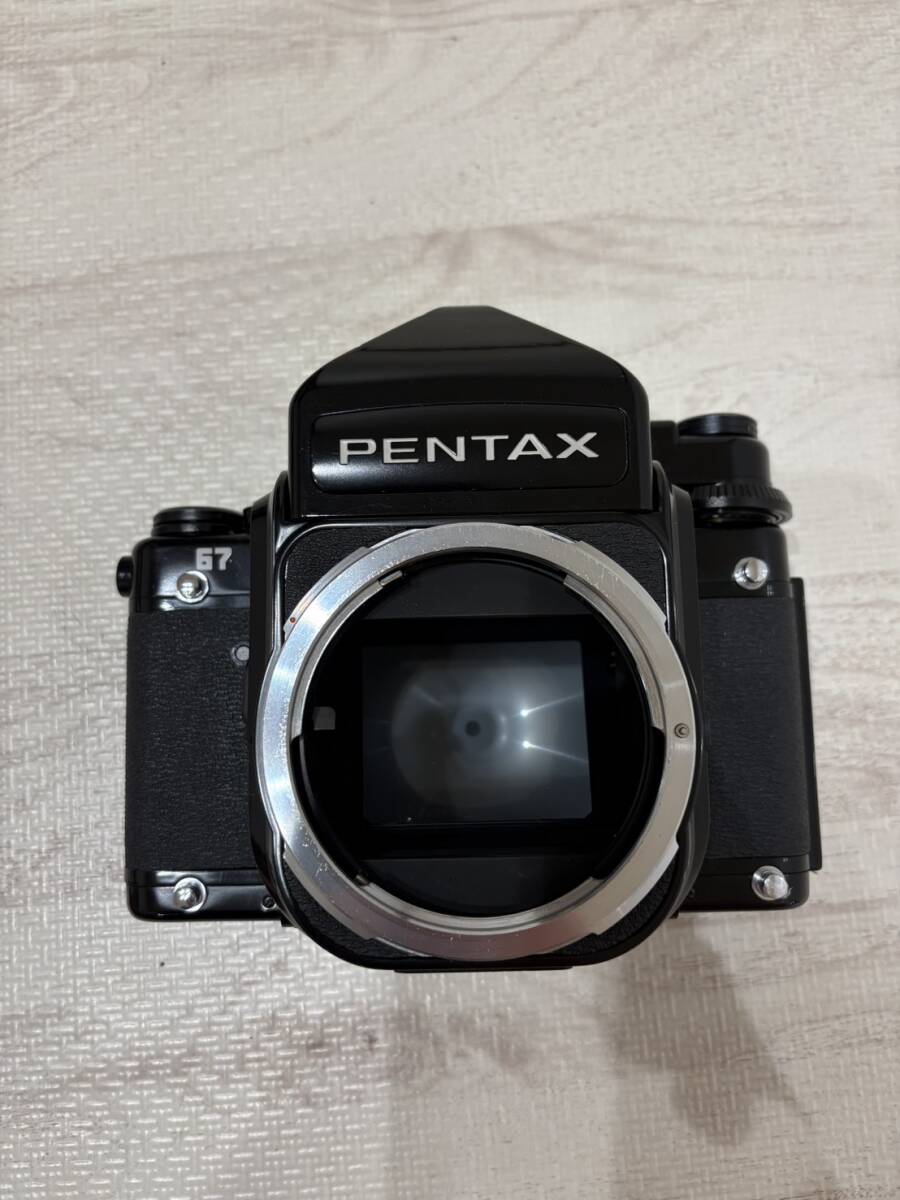 1円〜 動作品 PENTAX 67 TTLファインダー ボディ ペンタックス バケペン 中判カメラ 露出計　シャッターOK 売り切り