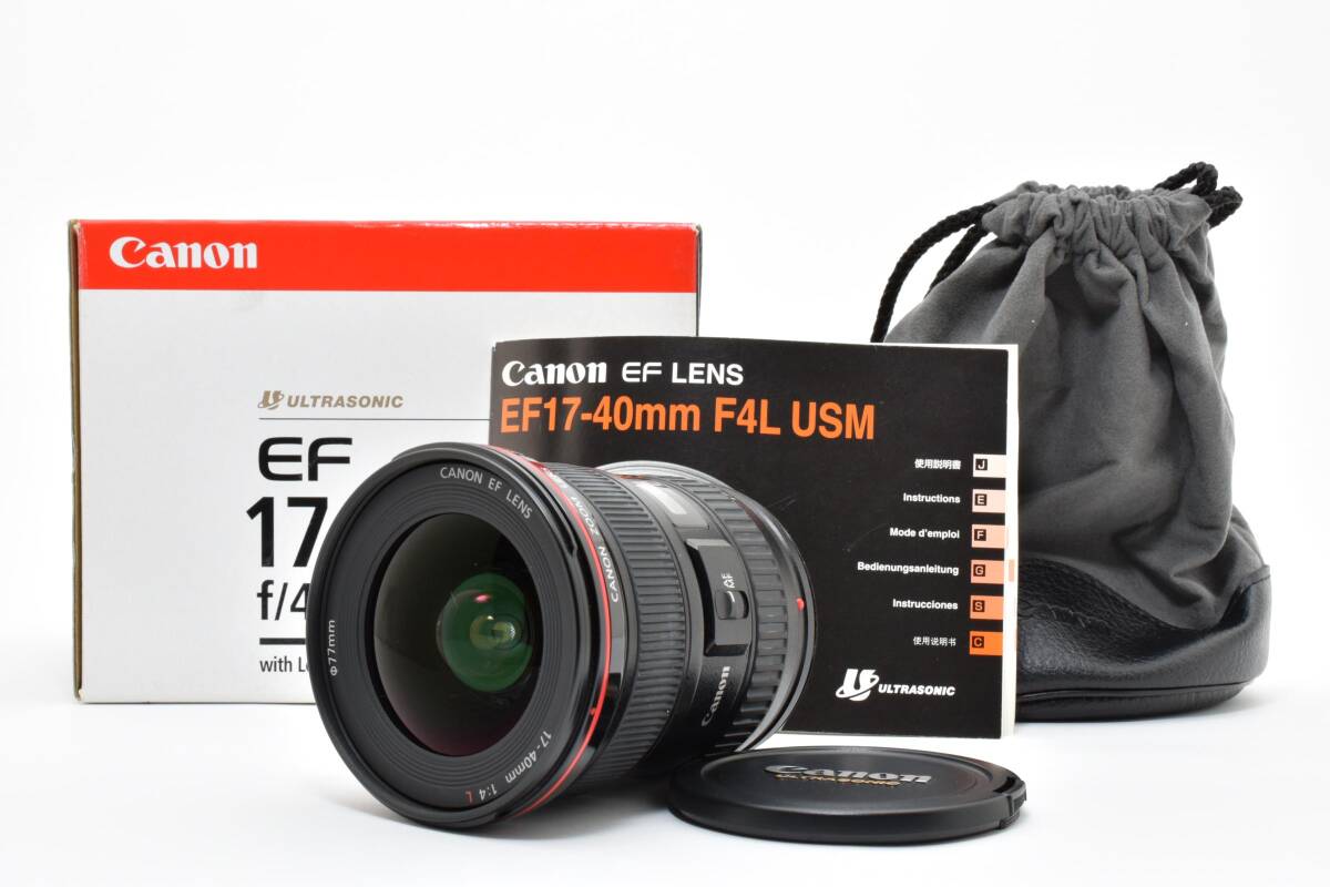 ★美品★CANON ZOOM LENS EF 17-40mm F4 L USM キャノン カメラレンズ オートフォーカス 動作確認済 #81903★