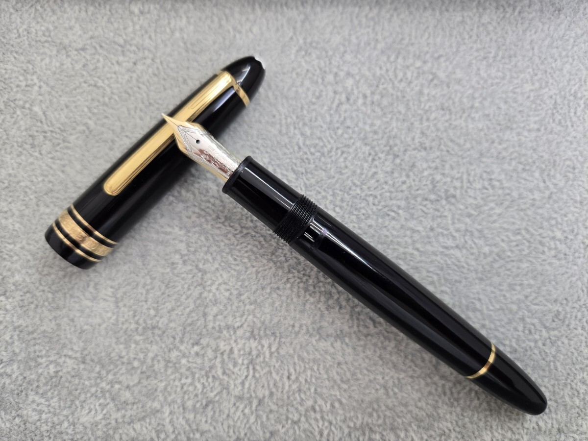 T★1円スタート★ MONTBLANC モンブラン マイスターシュテュック ブラック ペン先4810 14K-585　 万年筆