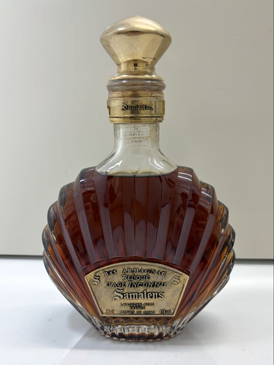 k【1円スタート】未開栓　Samalens BAS ARMAGNAC RELIQUE D'AGE INCONNU サマランス アルマニャック ブランデー 700ml 41% 古酒