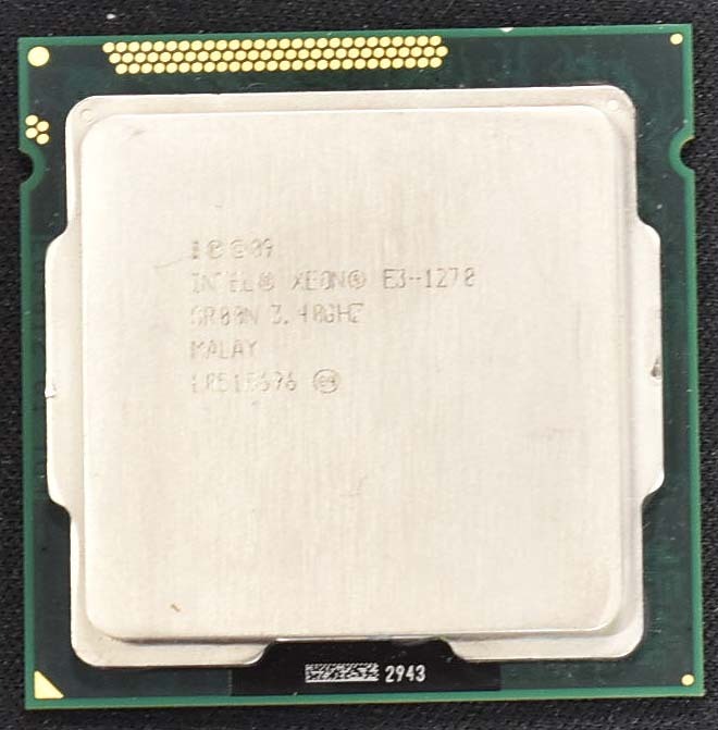 Intel Xeon E3-1270 SR055 Socket 1155 (LGA1155) Sandy Bridge (動作確認済 中古品) (管:NQ66