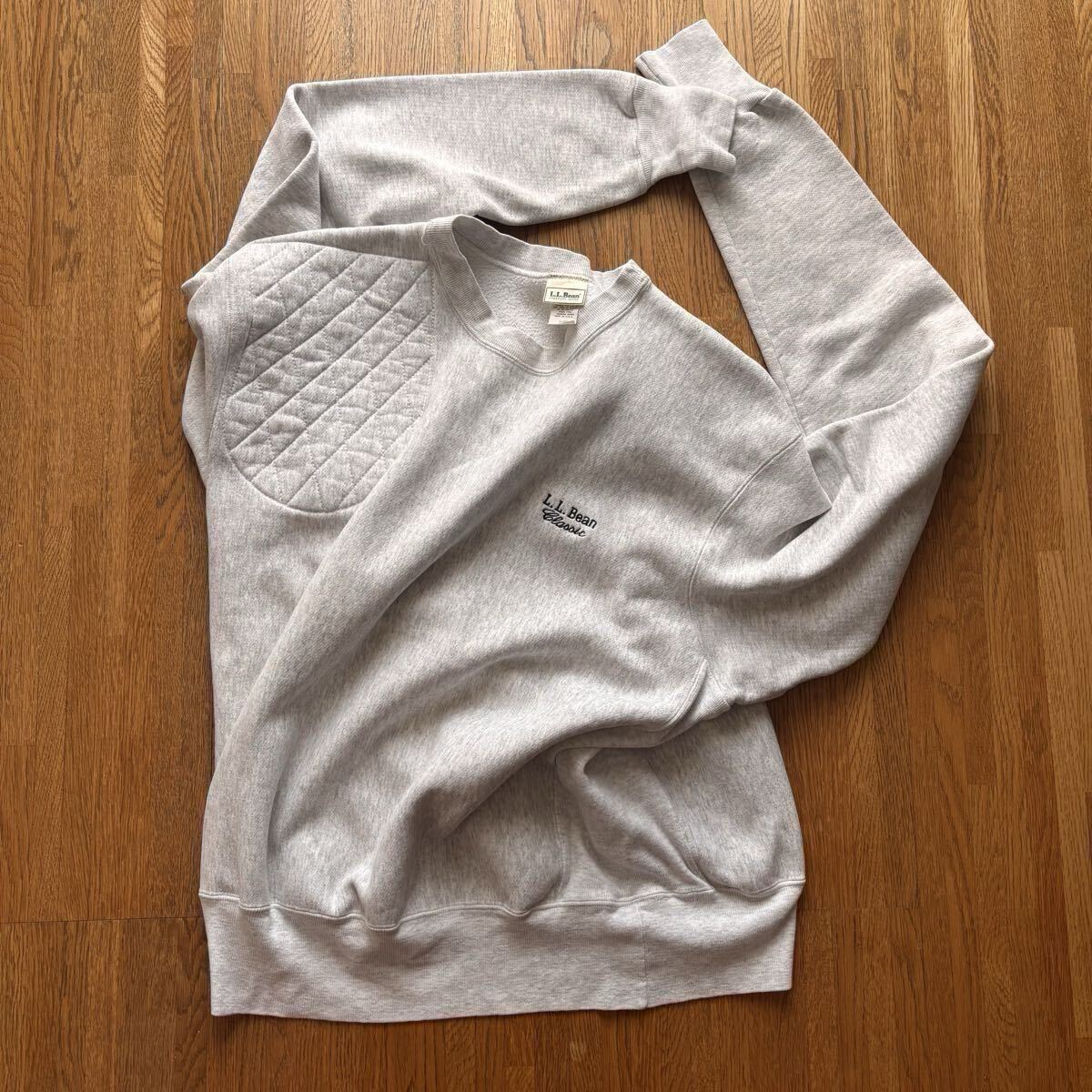 80〜90's L.L.BEAN REVERSE WEAVE TYPE SHOOTING SWEAT SHIRT MADE IN USA SIZE XL リバースウィーブ ビンテージ グレー ハンティング