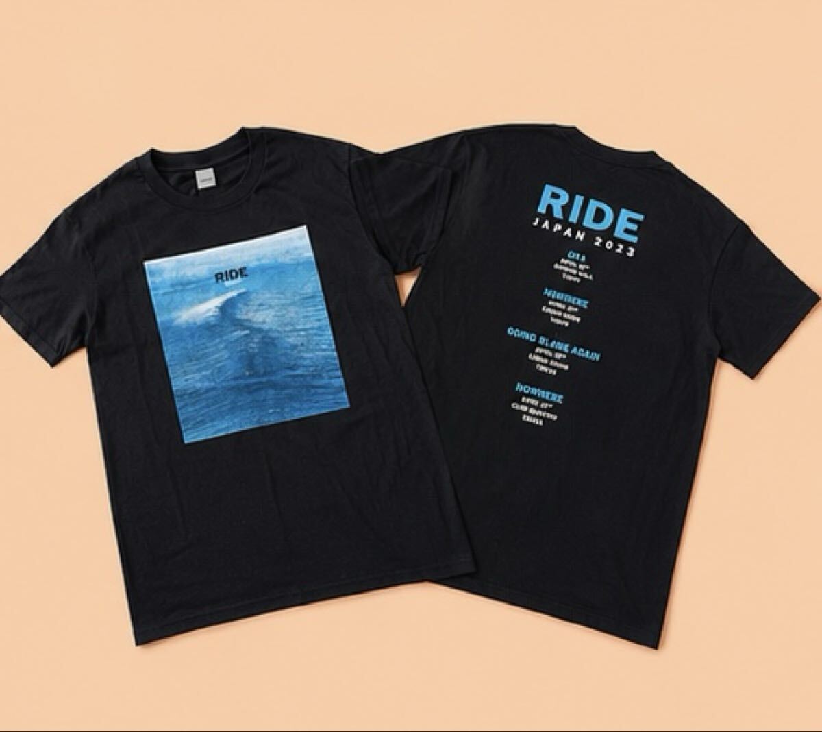 【未着用】RIDE /JAPAN TOUR 2023/オフィシャル/ツアーTシャツ/バンドTシャツ/サイズL ライド Nowhere