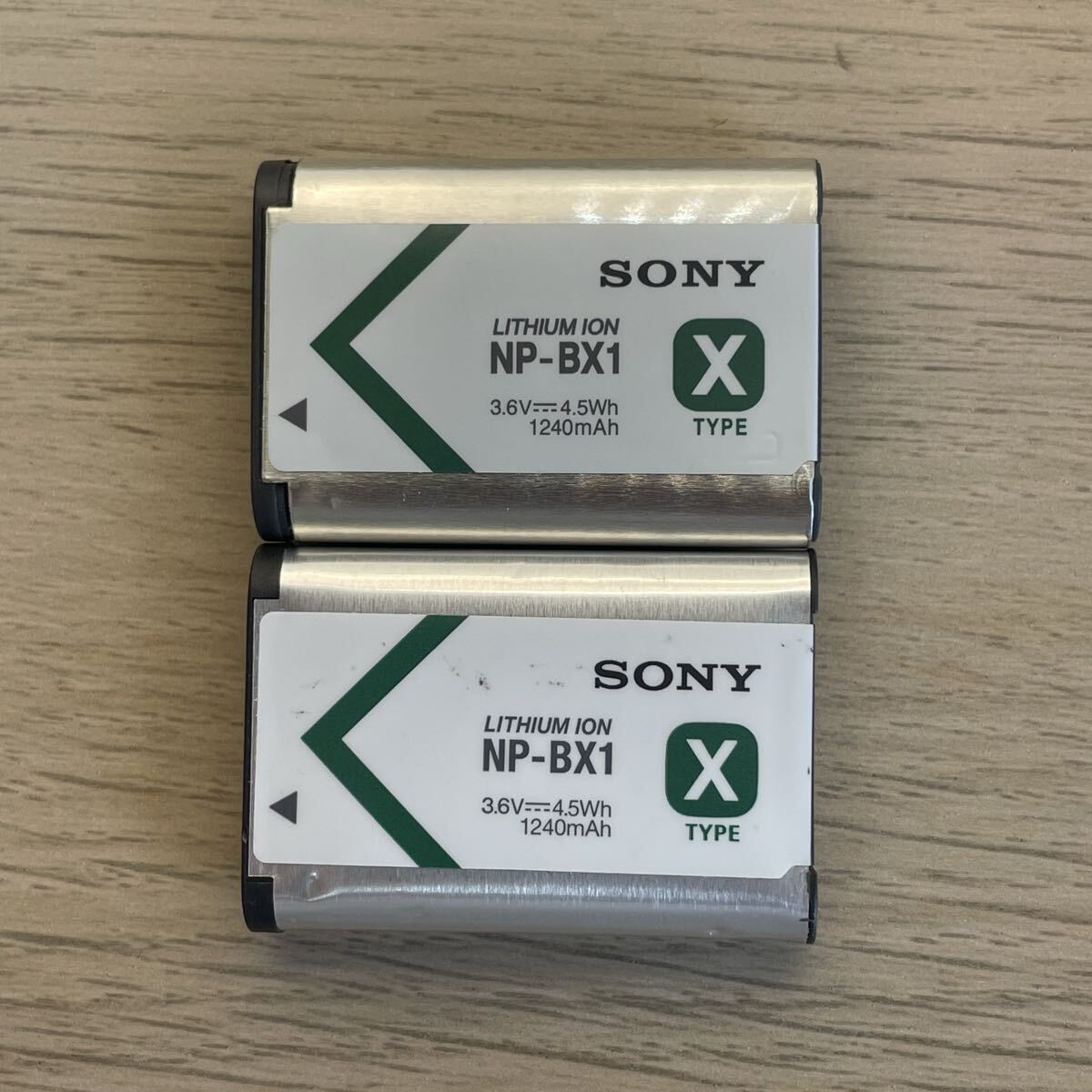 B 2個セット/残量十分！【動作確認済】送料無料　匿名配送　返金保証　ソニー sony 純正 NP-BX1 満充電後計測　