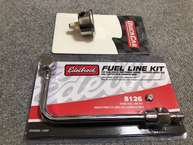 エーデルブロックキャブレター　FUELラインキット＆ゲージセット　インパラ　ベルエア　カマロ　C-10　エルカミーノ　ローライダー