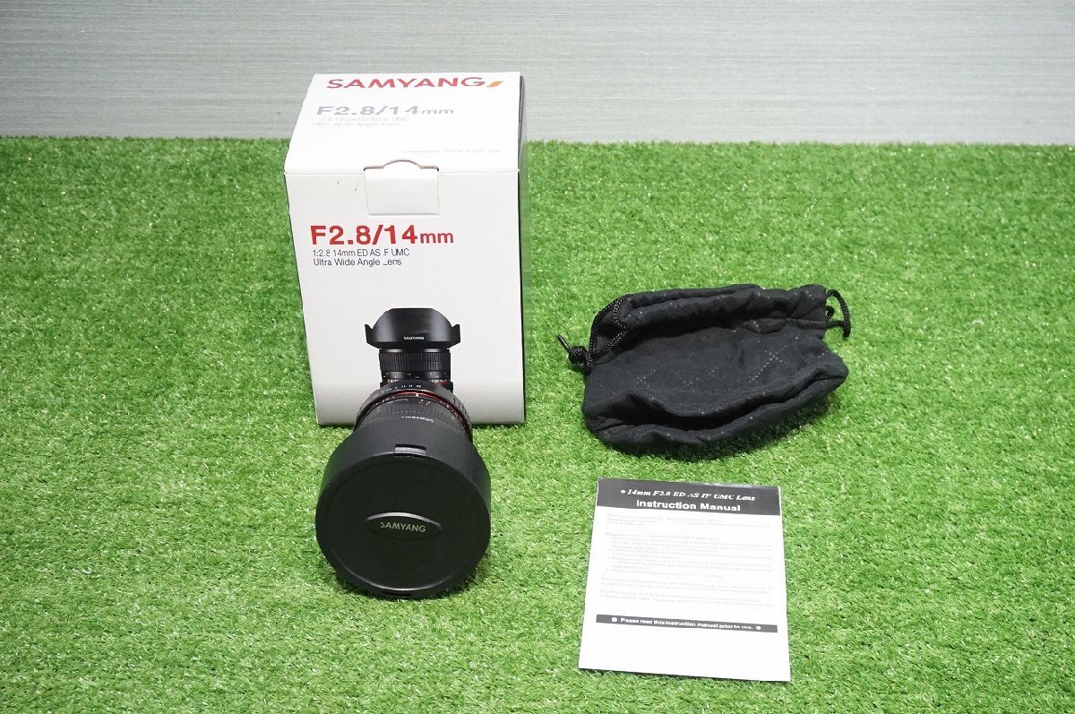 [SK][E6989060] SAMYANG サムヤン F2.8/14mm Nikon用 一眼カメラ用 超広角レンズ 元箱付き